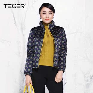 teger泰格女装冬装正品2014新品首发成熟中淑服饰外套tb41c002 新品