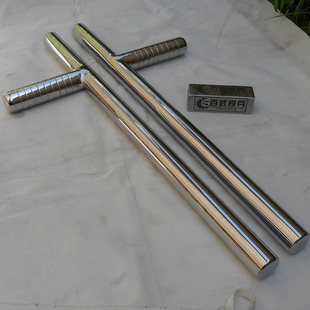 百武奇兵-不锈钢t拐t型棍丁字棍双拐浮萍拐武术拐 定做收藏 新品上架