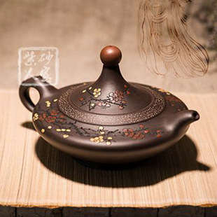 紫砂人家宜兴名家紫砂壶纯全手工正品茶壶紫泥沈汉生沈俊一品红 新品