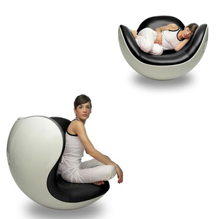 卡珊妮不倒翁椅 玻璃钢蛋壳椅 创意摇摇椅午休闲躺椅 懒人沙发椅 新品