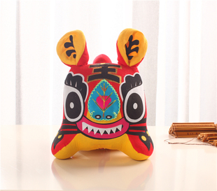 山东手工布老虎纯手工制作布艺老虎非物质文化遗产传统手工布老虎