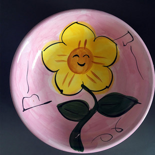 炒菜盘 手绘太阳花系列 外贸出口可爱创意餐盘家庭套盘 定制批发 新品