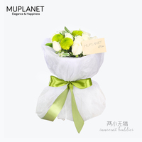 物草莯星球鲜花速递进口蓝色满天星花束同城送