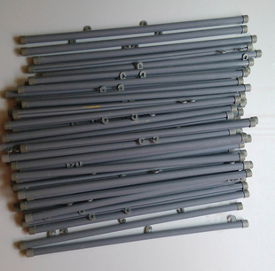 铝合金pop挂画轴商场pvc塑料吊旗杆挂旗海报圆挂轴卷画轴灰黑批发