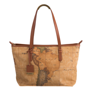 alviero martini马汀尼地图包女包手提包2015秋冬女士包包袋正品 新品