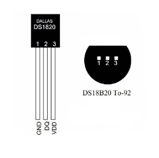 直插 ds18b20数字温度计 数字温度传感器 全新原装进口