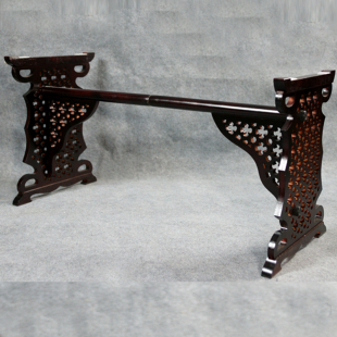 双百古琴架 镂空雕花实木古筝架子支架 古筝琴架板式贝雕古筝脚架