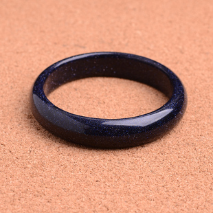 纯天然专柜正品 蓝砂石手镯 宫廷复古 女款水晶镯子 节日精美礼品