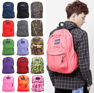 jansport杰斯伯户外旅游双肩包男女背包学生书包t501纯色迷彩 新品