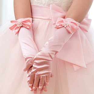 欧福婷花童礼服/儿童婚纱礼服公主裙女童演出服配饰淑女手套 新品上架