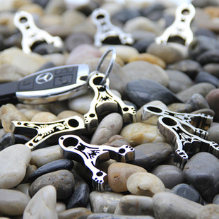 挂件新款 不锈钢线切割弹弓迷你钥匙扣 汽车钥匙扣 新品上架 $ 38.