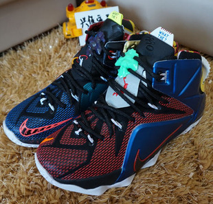 詹姆斯12代篮球鞋 詹12 鸳鸯版高帮实战精英战靴lbj12阴阳篮球鞋 新品