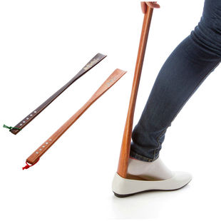 红木鞋扒实木质加长长柄鞋拔子提鞋器穿鞋器 送老人孕妇 包邮 新品
