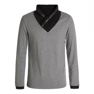 美特斯邦威 男装假两件垂领针织长袖t恤211314 新品上架 ￥ 49.0 ￥49