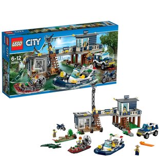 现货4盒 乐高城市组60069沼泽警察局 lego city 玩具积木 新品上架