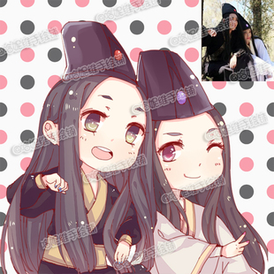 q版人物qq微信动漫画像卡通头像logo设计真人照片转手绘婚礼定制