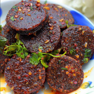 湘西特产血粑食品血灌肠糯米灌肠血粑鸭500g买满包邮零食湖南特产