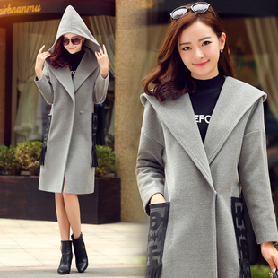 爱居兔旗舰店hm魔美名作民族女装恩尚秋冬大码风衣外套朝花夕拾 新品