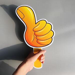 牌牌点评委kt板手加油牌手牌手持赞牌举手定制举牌大拇指创意举牌