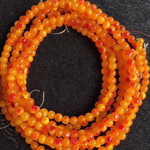 仿鹤顶红佛珠手链手串108颗男女同款夏季百搭6mm三圈手链百搭包邮