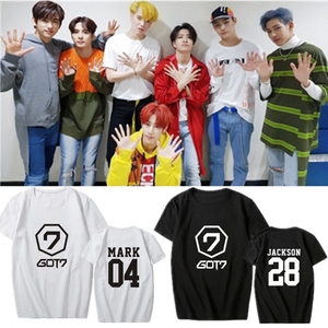 GOT7新专辑7FOR7同款短袖 林在范段宜恩王嘉尔应援衣服纯棉T恤潮