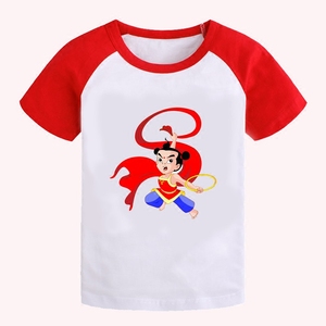 西游记红孩儿衣服儿童装学生表演班服男童女童短袖夏装亲子装不袖