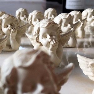 75情果不忘可淘宝巴洛克风格可爱小天使配件奶油手机壳材料树脂耳饰