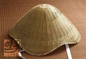 韩国进口朝鲜古代草帽男士斗笠防嗮防雨遮阳帽舞台道具帽子p03377