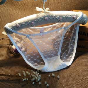 网纱蕾丝超薄超透明内裤女全透性感诱惑低腰女士三角裤底裤裤头