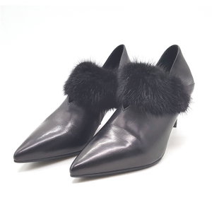 特价款处理佰利多纳女鞋2019秋季真皮新款尖头高跟黑色韩版女鞋