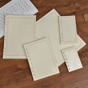 a5活页笔记本可替换内芯a6空白纸手账本4横线内页b6记事本9孔定制