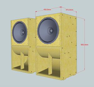 全频 实木 迷宫 hifi音箱 喇叭 声韵 15寸 mg-c25 定做