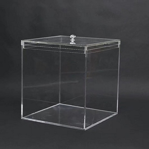 定制2017款亚克力盒子透明储物盒桌面收纳盒有机玻璃防尘展示箱子