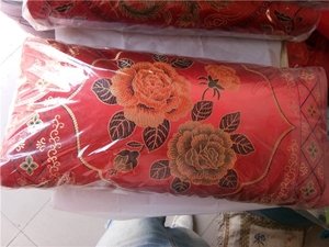 包邮庆阳手工刺绣绣花枕头荞麦皮枕芯颈椎保健枕一对高档婚庆礼品