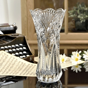 欧式玻璃花瓶 透明宝石创意大号花瓶 富贵竹百合插花花器客厅摆件