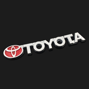 丰田toyota英文字母车标 尾箱标 车标贴 凯美瑞车身贴 后尾车标贴