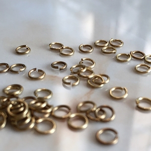 [金酷毛]进口黄铜错口圈 4mm小型铜圈 手工DIY耳环项链饰品配件