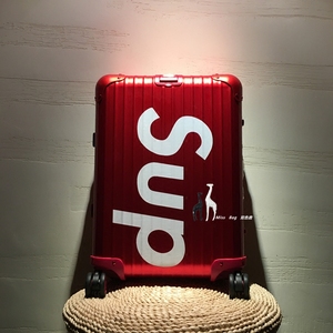 supreme拉杆箱旅行箱潮牌铝镁合金行李箱登机箱