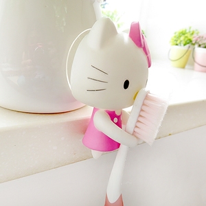 hellokitty凯蒂猫卡通吸盘式牙刷架创意可爱卡通浴室牙刷座牙刷挂