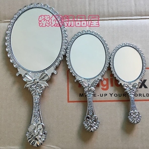 韩国折叠镜子创意便携化妆镜迷你可爱随身小镜子可折叠手柄台面放