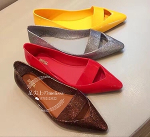 巴西代购 梅丽莎 melissa 尖头镂空 香香果冻鞋 单鞋 女鞋 凉鞋