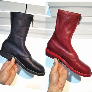 擦皮英伦短靴女