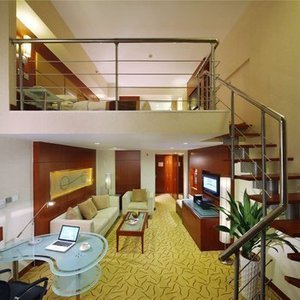 北京海润艾丽华酒店及服务公寓复式套房,1张大床