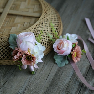 新款胸花手腕花结婚韩式胸花新娘新郎胸花伴娘团手花