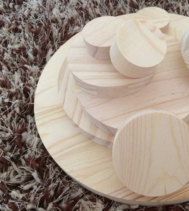 松木实木圆模板圆木片垫圆木模型木料木片圆模型圆板圆形木松木板