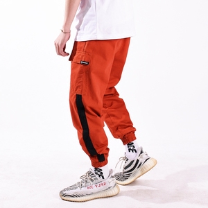 日系街头束脚裤男多口袋工装裤jogger裤子嘻哈宽松余文乐休闲裤潮