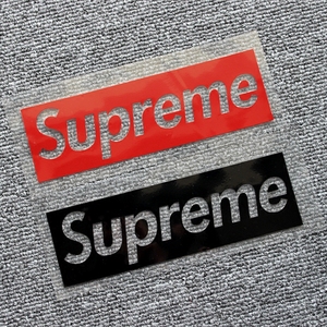 supreme潮牌镂空反光防水汽车贴花 改装装饰贴 创意个性贴纸贴画