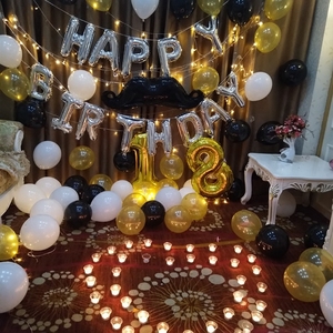 生日气球成人浪漫表白布置套餐儿童宝宝生日气球布置聚会派对装饰