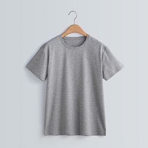 wetalk 男女情侣t恤圆领短袖纯色70支丝光棉纯棉秋季打底衫上衣