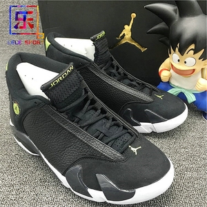 乐乐运动air jordan 14 indiglo aj14乔14黑氧气绿黑绿487471-005